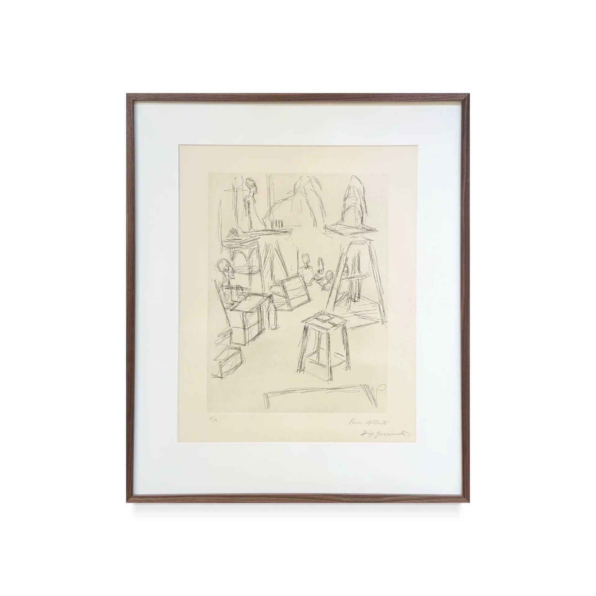 SCULPTURES DANS L'ATELIER 1966